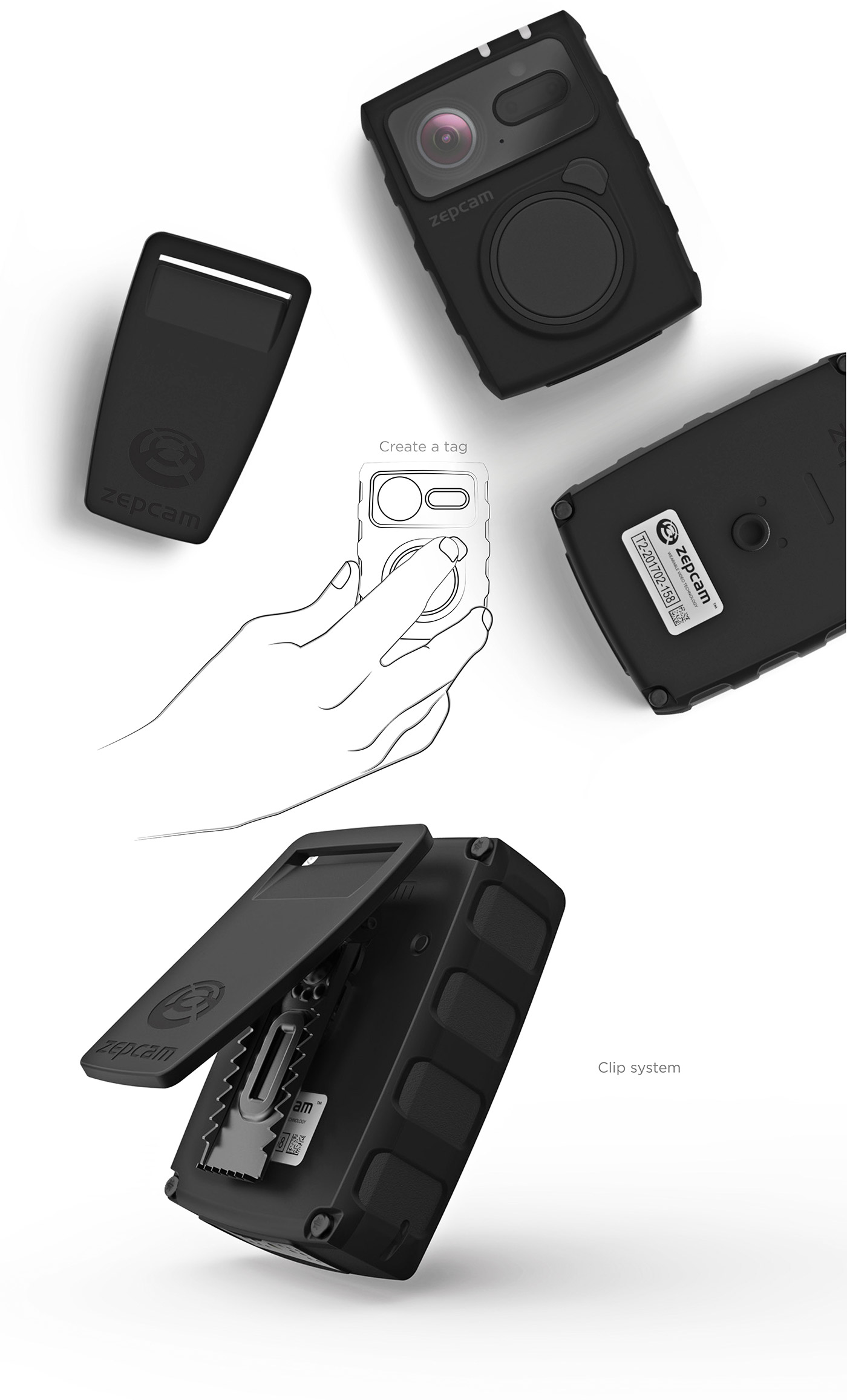 zepcam，Wearable ，Portable video recorder，Law enforcement tools，video camera，